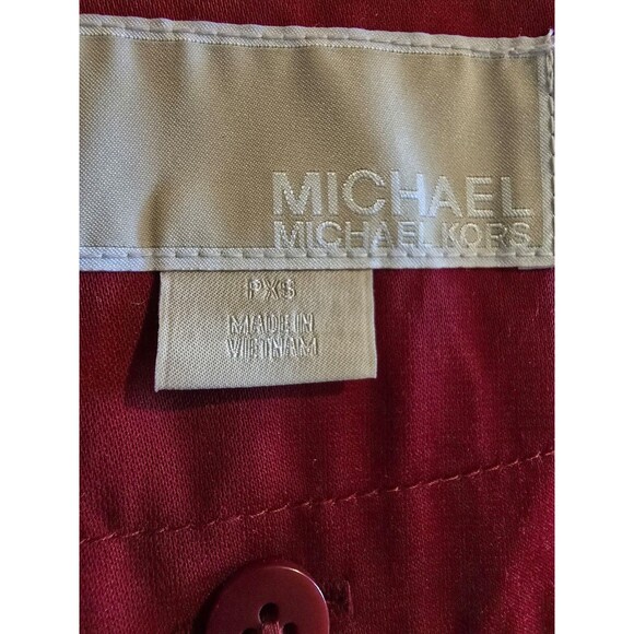 Michael kors red trench coat women's extra small - Picture 10 of 12